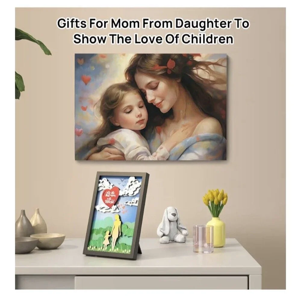 Black 11x14 Desk Decor for Home Office, Gifts for Women From Daughter Christmas